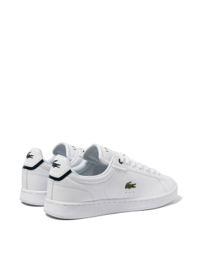 Мужские кеды Lacoste CARNABY белые кожаные - фото 2 - Miraton