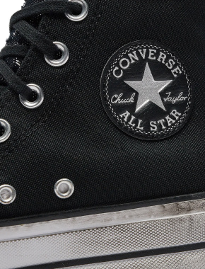 Женские кеды Converse Chuck Taylor All Star Lift черные тканевые - фото 4 - Miraton