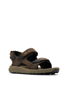Мужские сандалии Columbia Trailstorm Hiker 3 Strap кожаные коричневые - фото 2 - Miraton