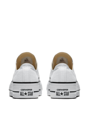 Жіночі кеди Converse Chuck Taylor All Star Lift Platform тканинні білі - фото 5 - Miraton