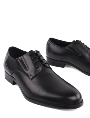 Мужские туфли кожаные черные оксфорды - фото 5 - Miraton