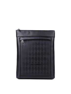 Чоловіча сумка Karl Lagerfeld тканинна чорна  - фото 2 - Miraton