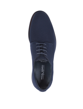 Чоловічі туфлі оксфорди Miguel Miratez сині замшеві - фото 4 - Miraton