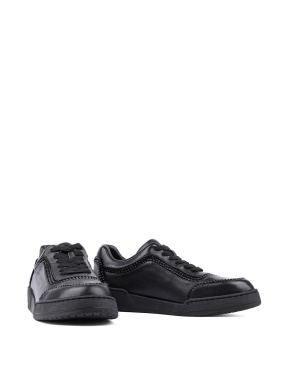 Жіночі кросівки чорні шкіряні - фото 3 - Miraton
