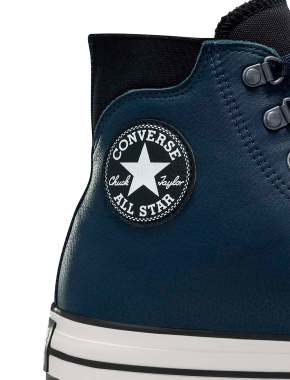 Чоловічі черевики Converse шкіряні сині з підкладкою зі штучного хутра - фото 6 - Miraton