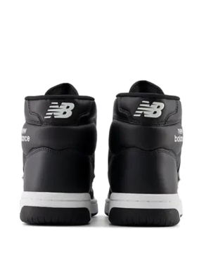 Мужские ботинки хайтопы черные кожаные New Balance BB480 - фото 3 - Miraton