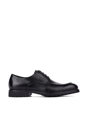 Мужские туфли черные кожаные - фото 1 - Miraton