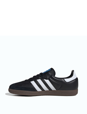 Чоловічі кеди Adidas Samba шкіряні чорні - фото 4 - Miraton