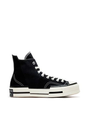 Женские кеды Converse Chuck 70 Plus черные тканевые - фото 1 - Miraton