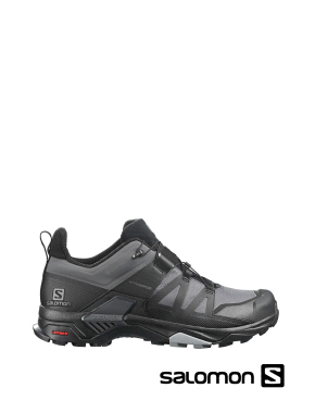 Мужские кроссовки Salomon X ULTRA 4 GTX из искусственной кожи серые - фото 1 - Miraton