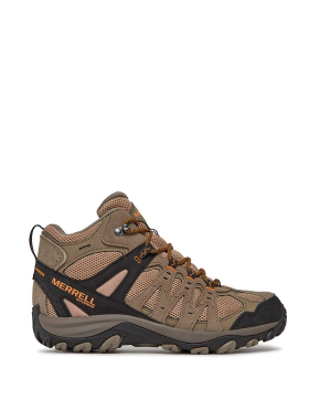 Мужские ботинки Merrell Accentor 3 Mid WP замшевые бежевые с подкладкой из искусственного меха - фото 1 - Miraton