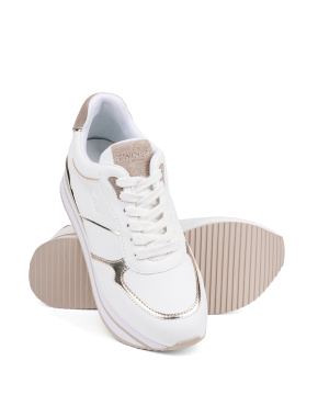Жіночі кросівки TwinSet шкіряні білі - фото 1 - Miraton