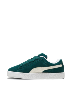 Мужские кеды PUMA Suede замшевые зеленые - фото 3 - Miraton