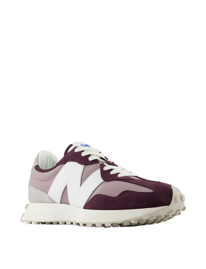 Женские кроссовки New Balance U327CF замшевые фиолетовые - фото 1 - Miraton