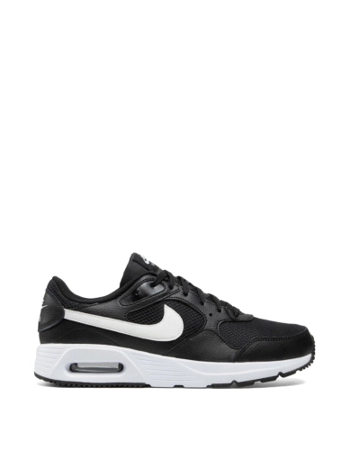 Мужские кроссовки Nike Air Max из экокожи черные фото 1