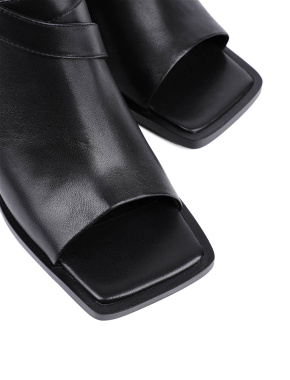 Жіночі черевики MIRATON шкіряні чорні - фото 5 - Miraton