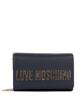 Женская сумка кросс-боди Love Moschino из экокожи черная - фото 1 - Miraton