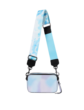 Сумка MIRATON Camera Bag з екошкіри різнокольорова з декорованим ременем - фото 1 - Miraton