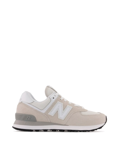 Женские кроссовки New Balance WL574EVW серые замшевые фото 1