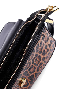 Женская сумка через плечо MIRATON из экокожи леопардовая с принтом - фото 5 - Miraton