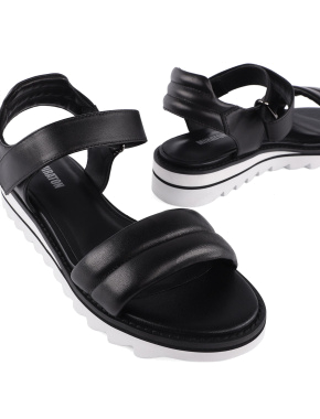 Жіночі сандалі MIRATON чорні - фото 5 - Miraton