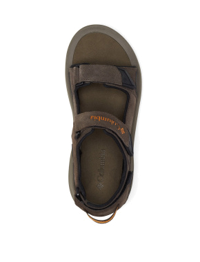 Мужские сандалии Columbia Trailstorm Hiker 3 Strap кожаные коричневые - фото 8 - Miraton
