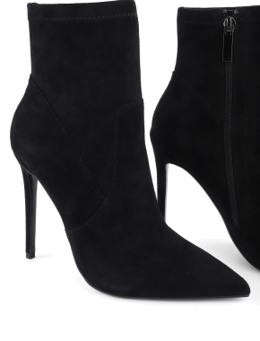 Жіночі черевики чорні велюрові з підкладкою байка - фото 7 - Miraton