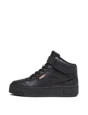 Женские ботинки PUMA Carina Street Mid из экокожи черные - фото 3 - Miraton