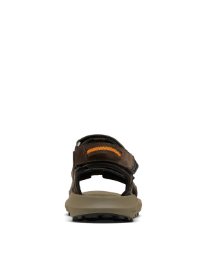 Мужские сандалии Columbia Trailstorm Hiker 3 Strap кожаные коричневые - фото 5 - Miraton