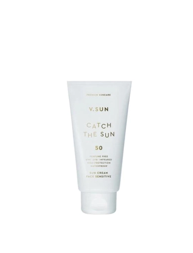 Солнцезащитный крем для лица V.SUN, sun cream face sensitive SPF 50 Perfume Free 75 мл фото 1