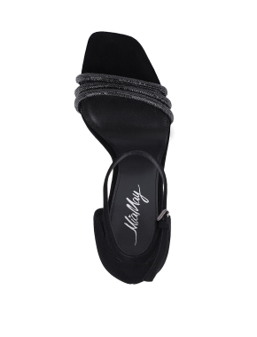 Жіночі босоніжки велюрові чорні - фото 4 - Miraton