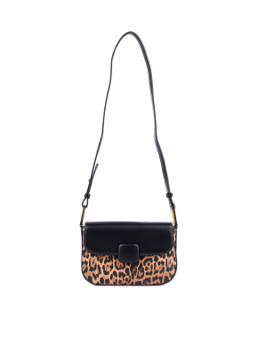 Женская сумка через плечо MIRATON из экокожи леопардовая с принтом - фото 4 - Miraton