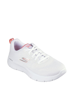 Жіночі кросівки Skechers Go Walk тканинні білі - фото 2 - Miraton