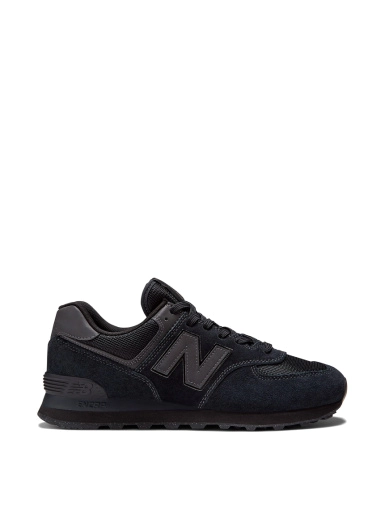 Мужские кроссовки New Balance 574 замшевые черные фото 1