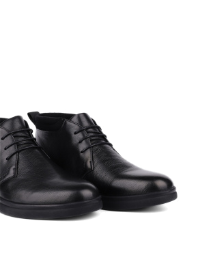 Мужские кожаные ботинки черные - фото 5 - Miraton