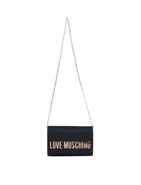 Женская сумка кросс-боди Love Moschino из экокожи черная - фото 5 - Miraton