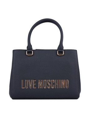 Женская сумка тоут Love Moschino из экокожи черная - фото 1 - Miraton