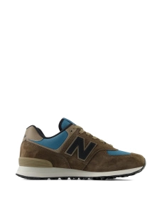 Мужские кроссовки New Balance 574 замшевые коричневые - фото  - Miraton