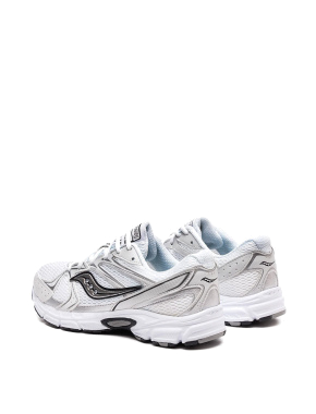 Женские кроссовки Saucony Ride Millenium Grey тканевые белые - фото 3 - Miraton