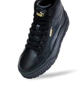 Жіночі черевики PUMA Karmen II Mid з екошкіри чорні - фото 6 - Miraton