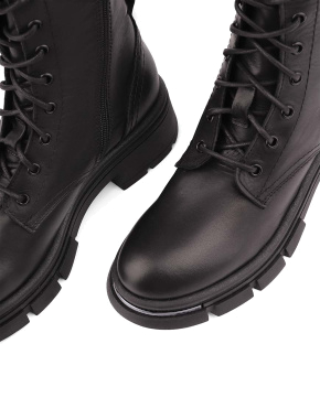 Жіночі черевики берці чорні шкіряні - фото 5 - Miraton