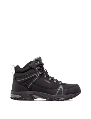 Мужские ботинки треккинговые тканевые черные - фото 1 - Miraton