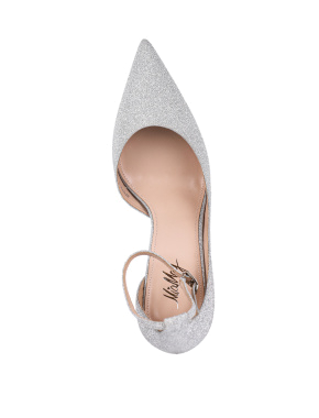 Женские туфли MiaMay из глиттера серебряного цвета - фото 5 - Miraton
