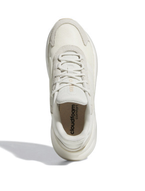 Женские кроссовки Adidas Ozelle Cloudfoam Lifestyle из искусственной кожи бежевые - фото 5 - Miraton