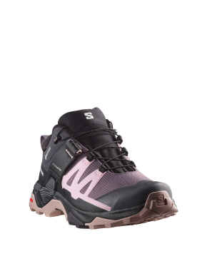 Женские кроссовки Salomon X Ultra 4 GTX W из искусственной кожи черные - фото 3 - Miraton