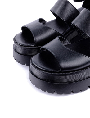 Жіночі сандалі WINDSOR SMITH THRILLED шкіряні чорні - фото 5 - Miraton