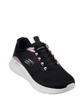 Женские кроссовки Skechers Skech Lite Pro тканевые черные - фото 2 - Miraton