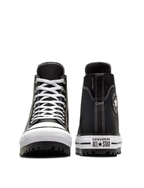 Женские кеды черные кожаные Converse Chuck Taylor All Star - фото 3 - Miraton