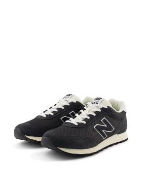 Чоловічі кросівки New Balance 515 ML515LCB замшеві чорні - фото 4 - Miraton