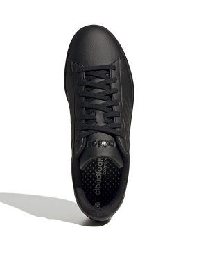 Мужские кеды Adidas Grand Court Cloudfoam Comfort из экокожи черные - фото 5 - Miraton